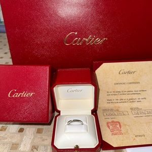 Cartier wedding band platinum
